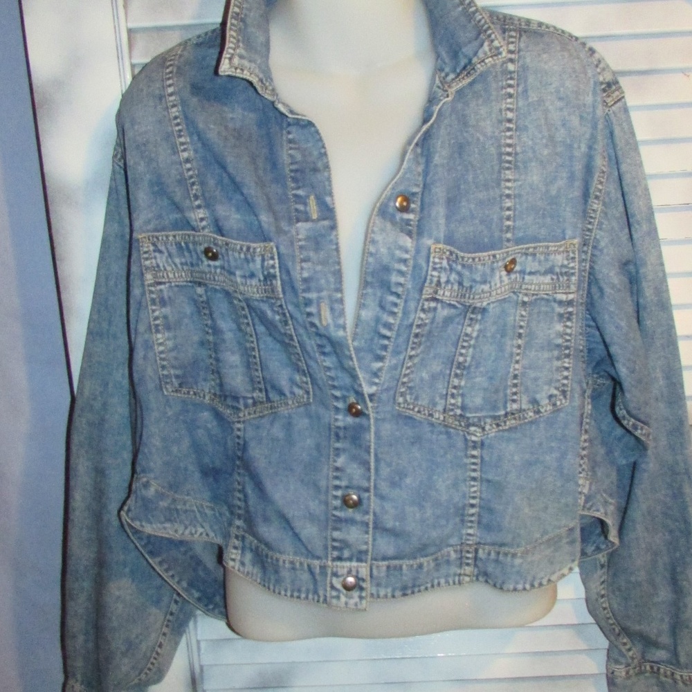 Liz Claiborne Lg Swing Jean Jacket - Picture 1 of 8